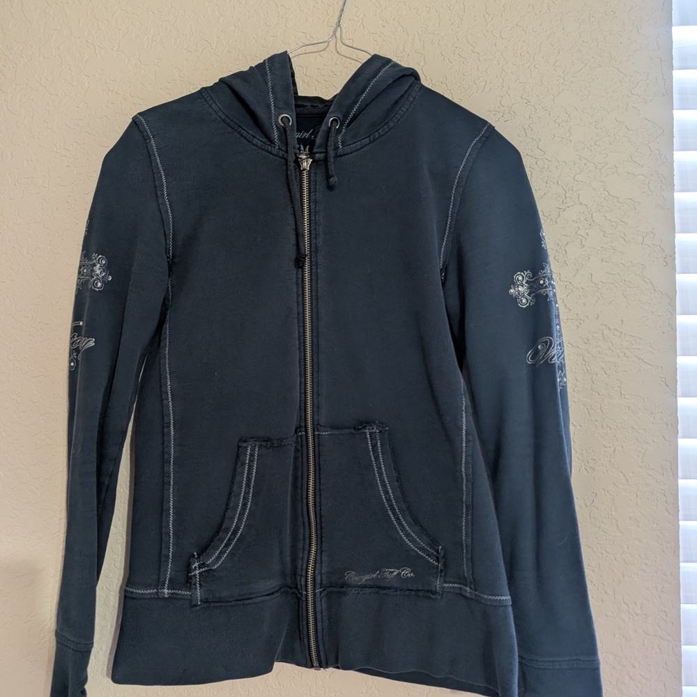 Cowgirl Tuff Black Cotton Hoodie